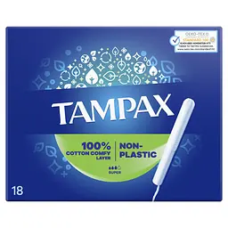 Уцінка. Тампони Tampax Compak Super, з аплікатором, 18 шт.  - мініатюра 2