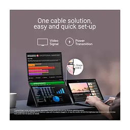 Монітор ASUS ZenScreen DUO MQ149CD (90LM0AKV-B01N70) - мініатюра 4