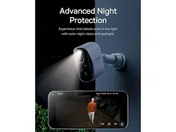 IP-камера відеоспостереження BASEUS Security N1 Outdoor Camera 2K White (S0ST002130) - мініатюра 10
