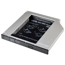 Фрейм-перехідник Grand-X HDD 2.5'' to notebook 12.7 mm ODD SATA/mSATA (HDC-25) - мініатюра 2