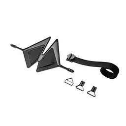 Маска на очі LOCKINK Vixen Blindfold, чорна, натуральна шкіра, регульований обсяг - мініатюра 7