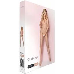 Сітчастий бодістокінг Casmir CA003, який імітує боді з панчохами на підв'язках тілесний - мініатюра 7