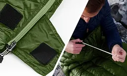 Спальник Naturehike CWM400 (CNK2300SD013) +6°C – з натуральним пухом - зелений - мініатюра 4