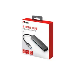 Концентратор Halyx 4-Port USB-A 3.2 Grey Trust (24947_TRUST) - мініатюра 7