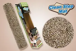 Килимок під вхідні двері вологопоглинаючий килимок придверний бежевий Clean Step Mat 70х46 см - мініатюра 4
