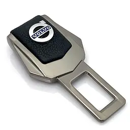 Заглушка ремня безпеки з логотипом Volvo Темний хром 1 шт