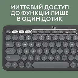 Клавіатура Logitech Pebble Keys 2 K380s Graphite (920-011851) - мініатюра 6