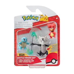 Фигурка Pokemon W19 - Магби, Сквиртл, Алола Маровак (PKW3600)