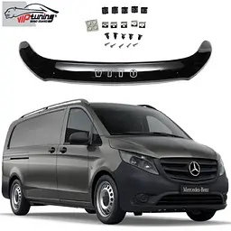 Дефлектор капоту мухобійка Mercedes-Benz Vito (W447) c 2014- Євро Кріплення (Vip Tuning) MRD12