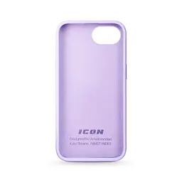 Силиконовый чехол для Apple iPhone 16e/17e, ICON2 Case, фиолетовый, противоударный, панель, защита всего корпуса, матовая поверхность Soft Touch, выступает над дисплеем, совместим с защитными стеклами и пленками, с микрофиброй, ArmorStandart (ARM83966) - мініатюра 2