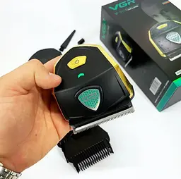 Чоловічий акумуляторний тример VGR V-910 з 9 насадками дисплеєм машинка для стрижки IPX7 10 Вт - мініатюра 2