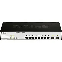 Комутатор DGS-1210-08P 8x1GE PoE, 2xSFP D-Link teh0018140 - мініатюра 2