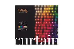 Twinkly Гірлянда Smart LED Twinkly Curtain RGBW 400, Gen II, IP44, 1.45 х 2.1м, кабель прозорий