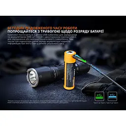 Ліхтарик ручний Fenix TK17 3600лм 330м Type-C Чорний - мініатюра 9