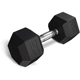 Гантеля шестигранна прогумована TX-050RD Trex Sport 5кг
