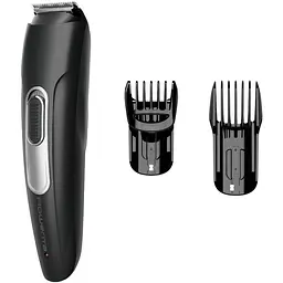 Тример Rowenta Stylis Easy, для бороди та вусів, мережа+акум., насадок-2, сталь, чорний