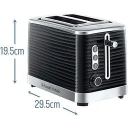 Тостер Russell Hobbs 24371-56 Inspire чорний (23681036002) - мініатюра 3