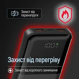 Універсальна мобільна батарея 10000 mAh, Black, 22.5 Вт ColorWay teh0027618 - мініатюра 7