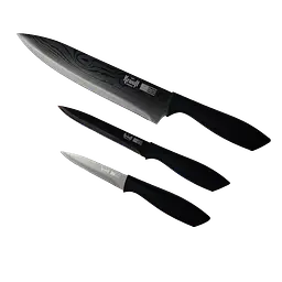 Набір ножів для кухні Black Edition Krauff + Подрібнювач овочів чоппер Smart Сhef