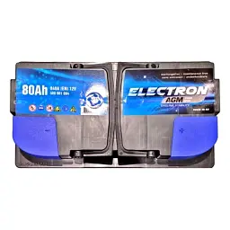 Акумулятор автомобільний ELECTRON AGM AGM 80Ah Ев (-/+) (840EN) (580901084) - мініатюра 2