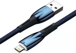 Кабель Baseus Glimmer Series Fast Charging Cable USB to Lightning 2.4A 2m CADH000303 Blue - мініатюра 2