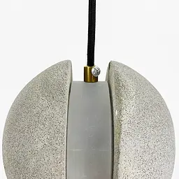 Підвіс MOON CONCRETE у вигляді розділеної сірої бетонної кулі Line.F MJ 169-140 GR - мініатюра 8