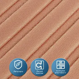 Панель-рейка Sticker Wall у рулоні 2900х350х6мм Пудра SW-00002074 - мініатюра 4