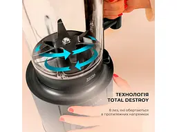 Блендер стаціонарний Cecotec Grand Katana 2700MAX Total Destroy Screen B (CCTC-03986) - мініатюра 10