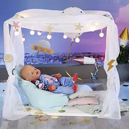 Одяг для ляльки Baby Born Святковий комбінезон синій (831090-2) - мініатюра 4