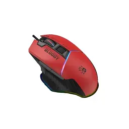 Миша Bloody W95 Max, Sports Red, USB, оптична (сенсор MAX BC3332-A), 100 - 12 000 cpi, 10 кнопок (8 програмованих), вбудована пам'ять, RGB підсвічування, перемикачі більше 50 млн. натискань, ніжки X'Glide, 1.8 м - мініатюра 3