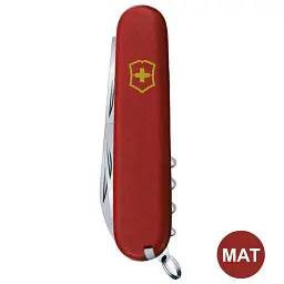 Ніж Victorinox Huntsman Mat 91мм,15функ,черв.мат,жовт.лого - мініатюра 3
