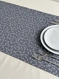 Ранер доріжка Ecotton DUCK 45x170 см для обіднього столу водовідштовхувальна сірий (V 11/ Grey) (25010) - мініатюра 8