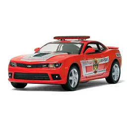 Металева інерційна легкова модель Chevrolet Camaro Police/Firefighter 5", відкриваються двері (В асортименті)