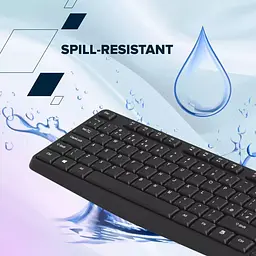 Комплект (Клавіатура та миша) CANYON SET-W01 Keyboard+Mouse Wireless Black - мініатюра 8