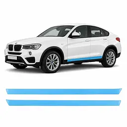 Антигравійна захисна бронеплівка за лекалами для BMW X4 F26 2014-2018 - нижня зона кузова та пороги