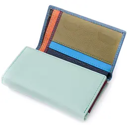 Гаманець з натуральної шкіри в три складання для жінок ST Leather 19443 різнокольоровий - мініатюра 5
