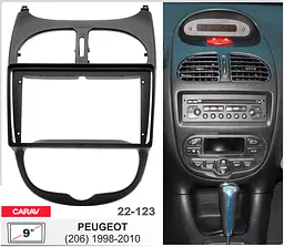 Перехідна рамка Peugeot 206 Carav 22-123 - мініатюра 4