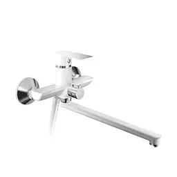 Змішувач для ванни Haiba Alex 006 Euro white/chrome HB9567 Білий матовий
