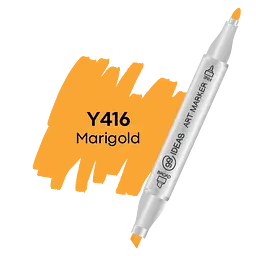 Маркер двосторонній Чорнобривці, Y416, 99IDEAS