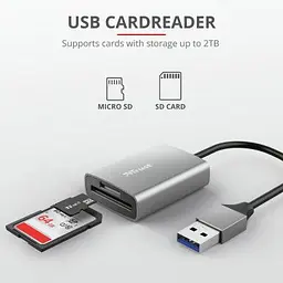 Зчитувач флеш-карт Trust Dalyx Fast USB 3.2 Card reader (24135) - мініатюра 7