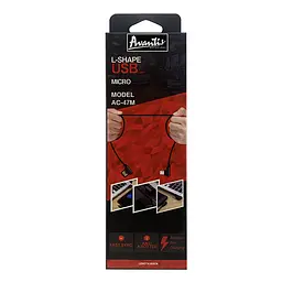 Кабель Avantis AC-47m L-Shape USB – Micro- чорний - мініатюра 3