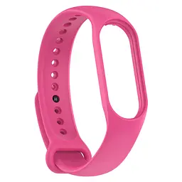 Силіконовий ремінець для фітнес браслетів Xiaomi Mi Band 5/6/7, Silicone, barbie pink, зі зручною застібкою, на фітнес трекер та смарт годинник, ArmorStandart (ARM61897)