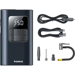 Компресор автомобільний акумуляторний насос Baseus PrimeTrip VA1 82W (C0119501) Super Mini Wireless Inflator 19-Cylinder - мініатюра 5