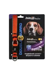 Комплект нашийник з протипаразитарною стрічкою AnimAll VetLine Double Guard 20 мм 3200-400 мм Помаранчевий