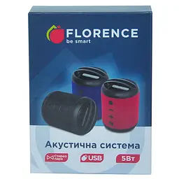 Портативна акустика Florence FL-0453 Bluetooth 5.0 червона - мініатюра 6