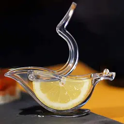 Соковижималка ручна Birdie Juicer Manual juicer сквізер, прес для шматочків лимона, лайма, часточок цитрусових, Transparent - мініатюра 6