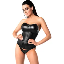 Корсет Noir Handmade F334 Powerwetlook corset - L - мініатюра 4
