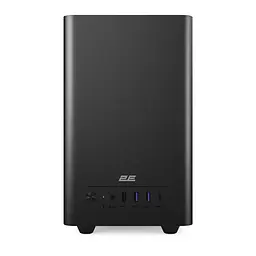 Корпус 2E Credo Metal V300B без БР 2xUSB3.0 1х USB 2.0 1xUSB Type-C 1x90мм VGA 310мм mATX чорний - мініатюра 3