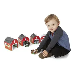 Набір блоків-сараїв з тваринами Melissa&Doug (MD12434) - мініатюра 4