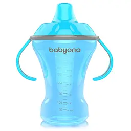 Чашка-непроливайка BabyOno Natural Nursing з твердим носиком, 260 мл, блакитний (1457) - мініатюра 2